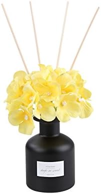 Diffuser Gift Set [Ecofriends] Handmade Natural Aromatherapy 100% Phthalate free Premium Perfum Fringe Diffuser Gift Set &amp; Kit (Yellow-black cherry)
