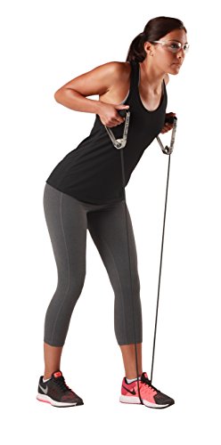 TheraBand Resistance Tubes, Professional Latex Elastic Tubing For Full Body, Core Exercise, Physical Therapy, Pilates, At-Home Workouts, Rehab, 25 ft, Black, Special Heavy, Advanced Level 1 - Thumbnail 4