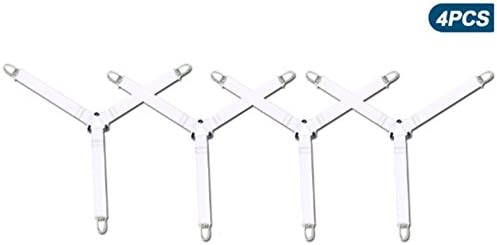 RANDER New product , Bed sheet holder ,Bed set clip, Fixed bed sheets do not move ,Smooth any Sheets on any Bed(4 pcs) (White)