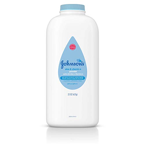 Johnson's Baby Powder with Naturally Derived Cornstarch Aloe & Vitamin E, Hypoa…