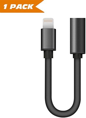 iPhone 7/7Plus Adapter Headphone Jack 1pack,Wangwow Lightning to 3.5 mm Headphone Jack Adapter for iPhone 7/7 Plus Accessories (ios 10.3)
