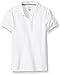 French Toast Girls' Short Sleeve Ruffle Polo