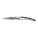 Deejo Pocket Knife Tattoo Viking Dragon, Liner Lock, grenadilla Wood Handle