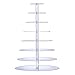 Bonnoces 8-tier Large Cupcake Stand - Acrylic Clear Round Cake Tower - Tiered Serving Dessert Holder - Holds 150+ standard cupcakes - Perfect for Wedding, Birthday,Baby Shower, Christmas and big event
