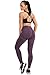 UURUN Workout Pants for Women High Waist Tummy Control Yoga Pants Non See Through Slim Compression Leggings for Fitness Running Gym Athletic Purple Lthumb 3