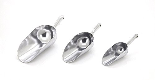Neaer Food Good Quality Metal Aluminum Ice Scraper Food Buffet Candy Bar Scoops Flour Shovel Kitchen Coffee Baking Tools