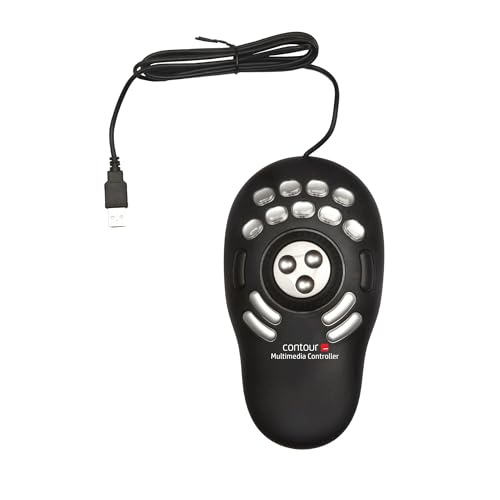 Contour Design Shuttle PRO V2 - Multimedia Controller with Jog Wheel & 15 Custom Programmable Buttons, Ideal for Video, Audio & Photo Editing, Mac & PC Compatible - Black