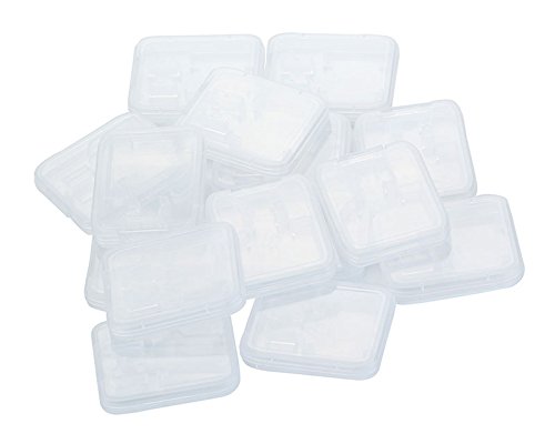BLUECELL Pack of 15 Clear Plastic Memory Card Case Holder for SanDisk/Kingston/Transcend/Samsung SD Micro SD T-Flash Card - Thumbnail 7