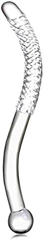Double-Sided Handmade Textured Crystal Glass for Women Female Men Beginners with Huge Big Unique Shape and Ultra Smooth Surface