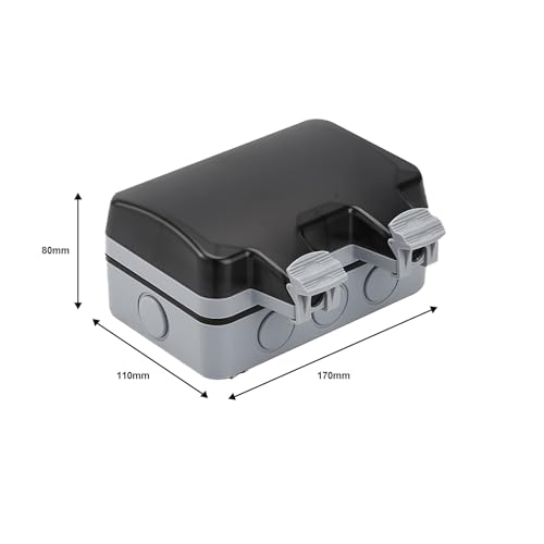 Kowvowz Double Socket Wall Electrical Outlets, Waterproof Outdoor Socket, Box With Usb Charging Port For Home Bathroom Garden Garage Yard