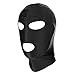 LUOEM Full Cover Zentai Hood Mask Elastic Black Breathable Open Eyes Open Mouth Face Cover Blindfold Mask Halloween Cosplay Costume Hood Unisex Headgear Size L …