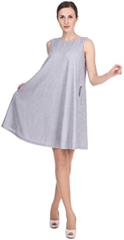 Cute Fashion Women`s Dress LUDMILA LABKOVA L1214 New Collection (S, Grey), Small, Grey