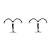 National Hardware N245-837 V165 Undershelf Coat Hooks in Nickel, 2 pack