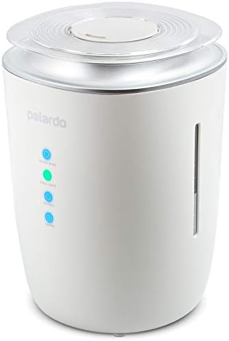Ultrasonic Cool and Warm Mist Humidifier — Whisper Quiet Humidifier for Bedroom, Living Room, Babies, Home and Office — 4l Large Capacity, 24h Humidifying, Auto Shut-Off and Energy Efficient (White)