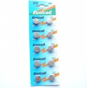 Eunicell 100 x AG13 G13 SR44 LR44 A76 V13GA PX76A 357 Alkaline Button Batteries