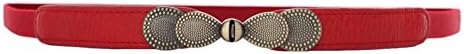Womens Skinny Belt Bow Elastic Thin Waist Belt Stretchy Cincher for Dress