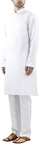 Royal Kurta Men's Linen Kurta Churidar Set