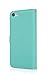 iPhone 5c Case,By Ailun,Wallet Case,PU Leather Case,Credit Card Holder,Flip Cover Case[Mint Green]