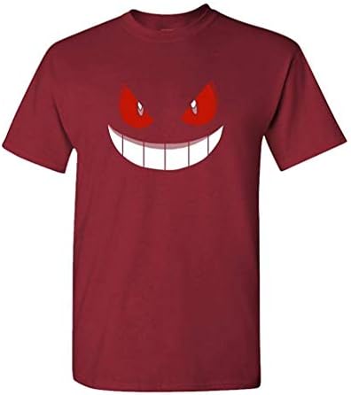 XFPrint66 - Gengar Halloween FACE - Mens Cotton T-Shirt Funny Design