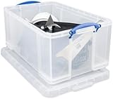 Really Useful Box 64 Litre Storage Box with Lid Pack of 2 Clear view 6