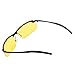 Tirain Men Polarized Anti Glare Day and Night Vision Driving Glasses Yellow Lens with Case (Black Frame)