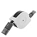 Mimgo Store USB Retractable Cable Type C Data&Sync Charger 3.1 Charging Cable for Oneplus 2 Two (Black)
