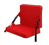 KIMI HOUSE Outdoor Folding Chair Cushion， Beach Chair Cushion, Stadium Chair Cushion for Sports Events, Outing, Travelling，Hiking, Fishing