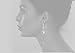 MISASHA Celebrity Designer Faux Imitation Pearl Bowtie Studs Earrings