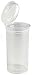 MT Products 19 Dram “Pop Top” Medium Prescription Vials/Bottle (15 Pieces) - Empty Pill Bottles for All Your Pills or Supplements - (Hazy See-Through Clear)