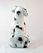 Decorative Energy Saving Dalmatian Dog with Lantern Solar Light