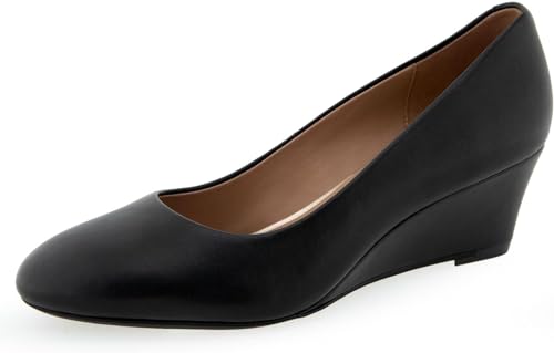 Aerosoles Women’s IRIS Pump, Black Leather, 8.5 Wide