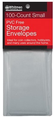 Whitman PVC Free Storage Envelopes - Small - 100 Count