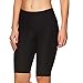Reebok Women's Compression Running Shorts with Phone Pocket - High Waisted Performance Workout Short - 11 Inch Inseam - Quick Training Short Black, Small