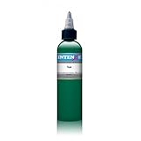 Authentic Intenze Tattoo Ink 1oz bottles in Color of your choice Made in USA (Teal)