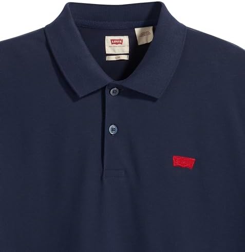 Long-Sleeve Slim Housemark Polo Chemise Homme, Naval Academy, M