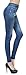 Women's Denim Print High Waist Blue Jean Leggings Seamless Skinny Leggings S/M