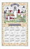 2017 Maine Lighthouses Linen Calendar Towel (F3292)
