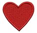 Iron On Patches - Red Heart Patch 10 pcs Iron On Patch Embroidered Applique 1.26 x 1.18 inches - 3.2 x 3 cm - A-92