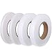 FJSM 4 Rolls 70 Yards Fabric Iron Fusing Tape White Double Sided Hem Seam Tape No Sew Fusible Hemming Tape 10mm 20mm for Clothes Curtain Pants Jeans Skirts Dresses
