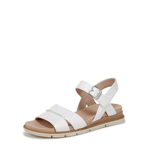Dr. Scholl's Womens Timeless Fun Sandal White Smooth 9.5 M