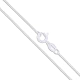 CHOOSE YOUR CLASP Sterling Silver 1mm Box Chain Necklace
