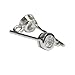 1 Pair Sterling Silver 4mm Earring Posts Ear Studs with Loop Simulated Diamond Earnut Backs for Earrings Jewelry Making SS32
