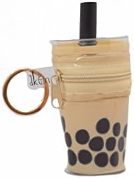 Boba Milk Tea Bubble Tea Coin Purse Keychain 3-Pack