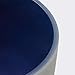 TOPFUND Indigo A Note Crystal Singing Bowl 8 inch Third Eye Chakra with Heavy Duty Carrying Case and Suede Mallet