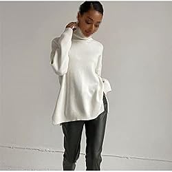 Women's Oversized Turtleneck Sweater Long Sleeve