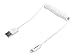 StarTech.com 2-Feet Lightning to USB Cable Coiled 0.6m, White (USBCLT60CMW)