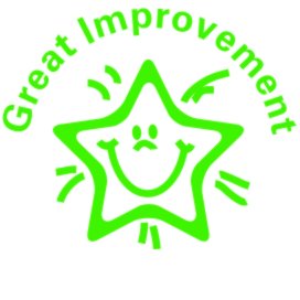 61535 - Great Improvement Classmate Teacher Reward Stamp (Green ...