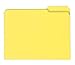 Smead Poly File Folder, 1/3-Cut Tab, Letter Size, Yellow, 24 Per Box (10504)
