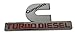 X2 Chrome Cummins 12V 24V 4BT 6BT Turbo Diesel Emblem Replaces OEM Mopar 68149701AA, 68149701AB Left OR Right Side