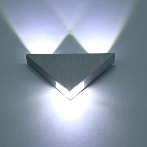 Finance Plan Big Promotion Modern LED Lamp 3W Aluminum Triangle Bedroom Corridor Hallway Wall Sconce Light White - Thumbnail 5